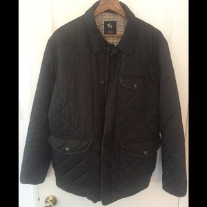 Hart Schaffner Marx Coat- Dark Green/Olive Sz LG